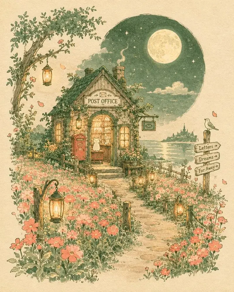 月光邮局 - 红果爽剧极速更新站人气榜 月光邮局 短剧封面插画,热度排名第 10 名